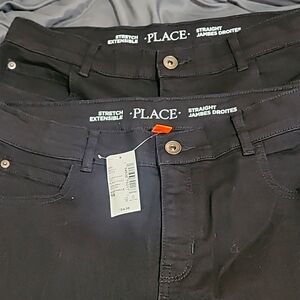 Black Boy's Straight Jeans